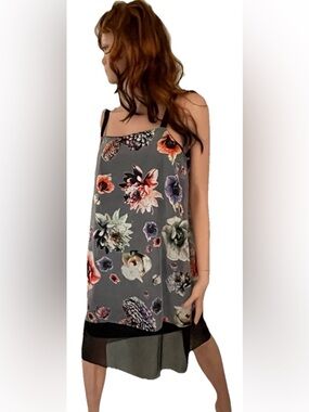 Simply Vera VERA WANG Digital Floral Print Dress Size Large